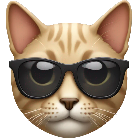 Cat with sunglasses emoji
