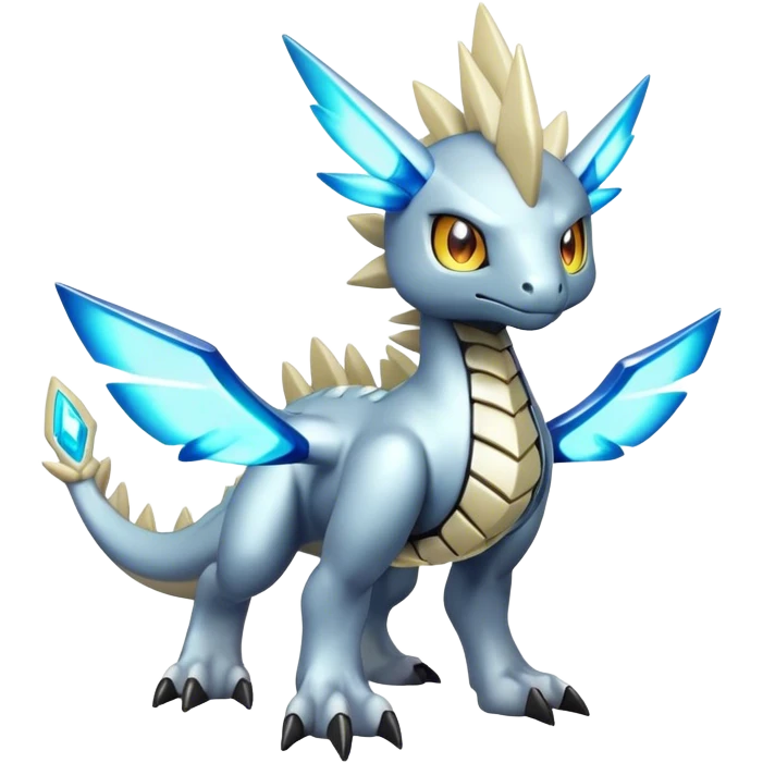 cool edgy cute shiny colorful Archeus-Kyurem-Digimon-Fakemon-animal-hybrid full body emoji