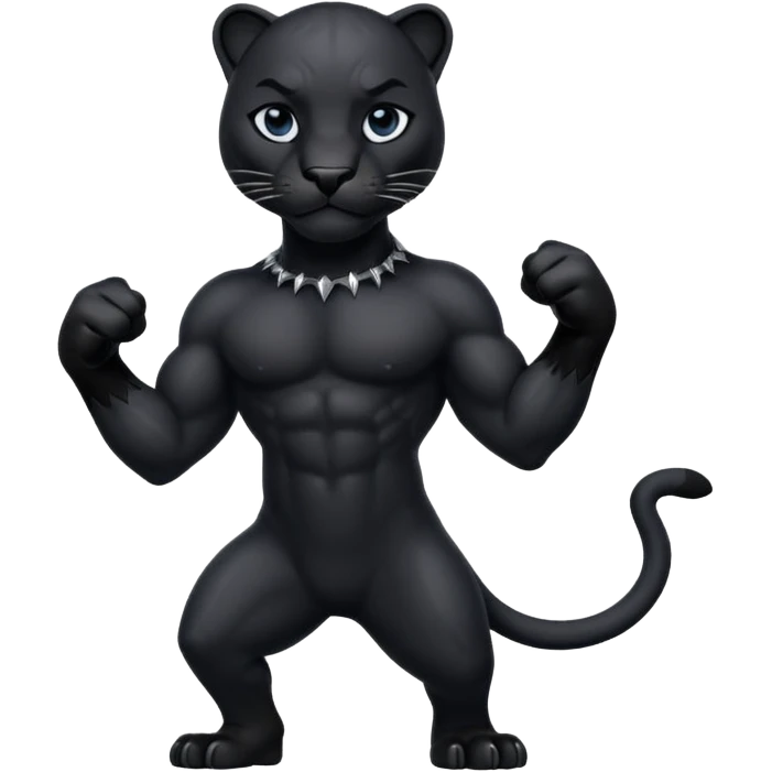 Un animal pantera rigiendo emoji