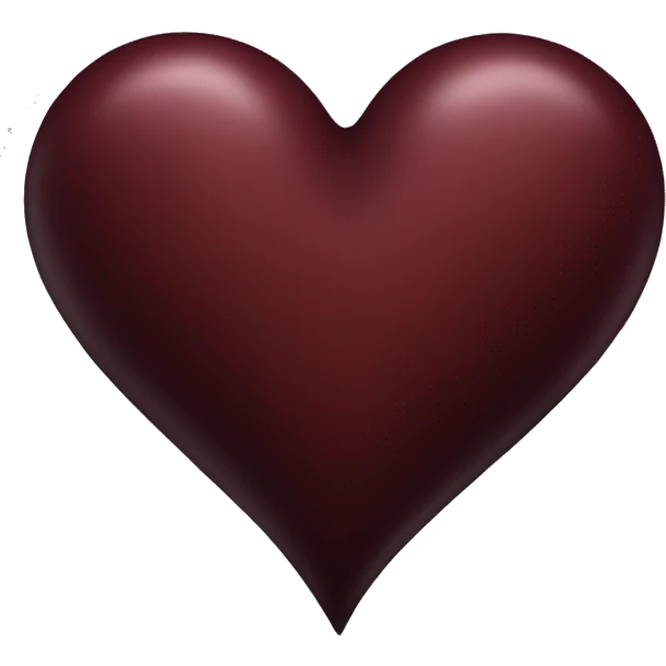 dark deep red color heart emoji