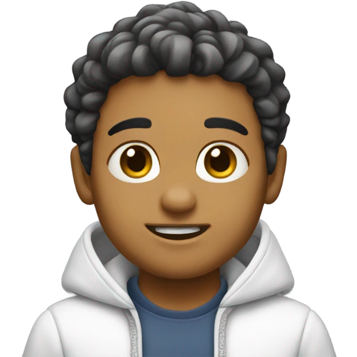 Cute blanco emoji