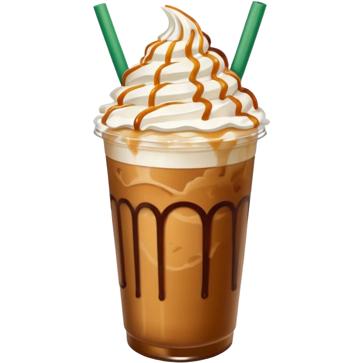 Aesthetically pleasing Starbucks Dubai iced coffee  emoji