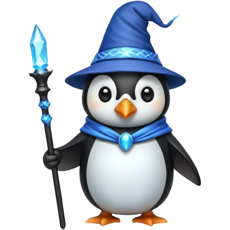 Penguin Wizard emoji