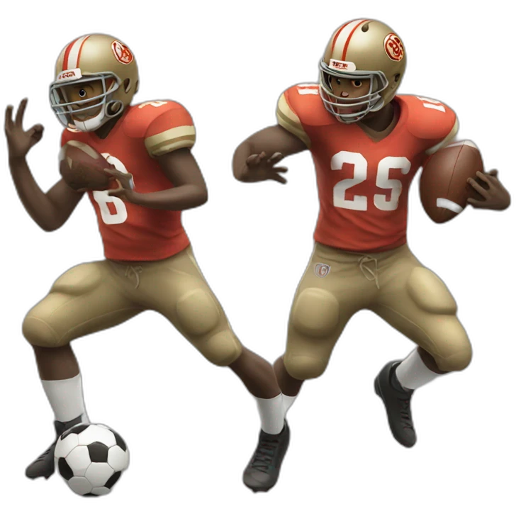 Monkey playing football  emoji