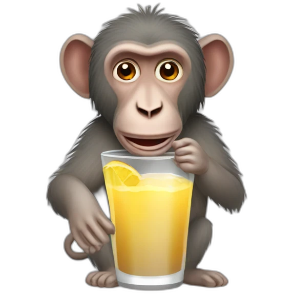 baboon drink emoji