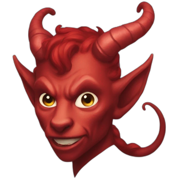 red tiefling speaking fluent giant emoji