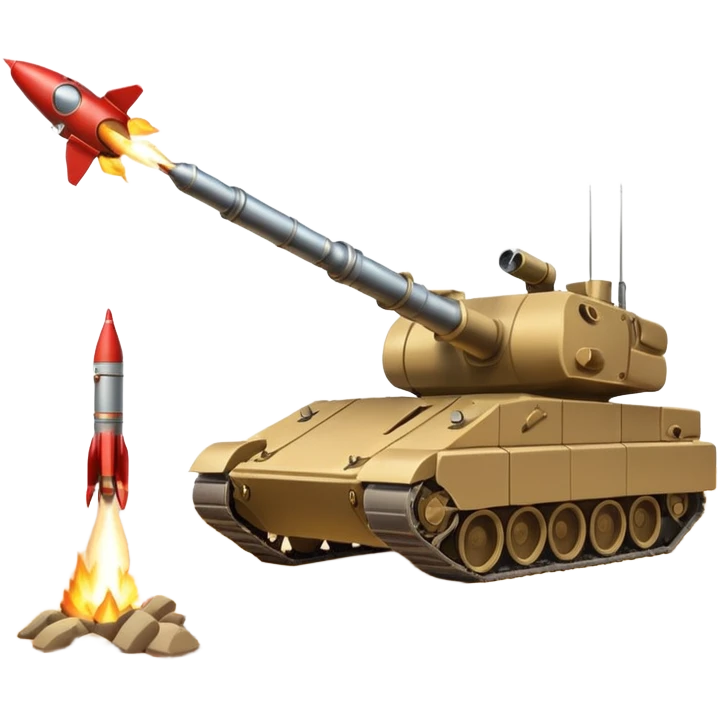 rocket launcher vs tank emoji