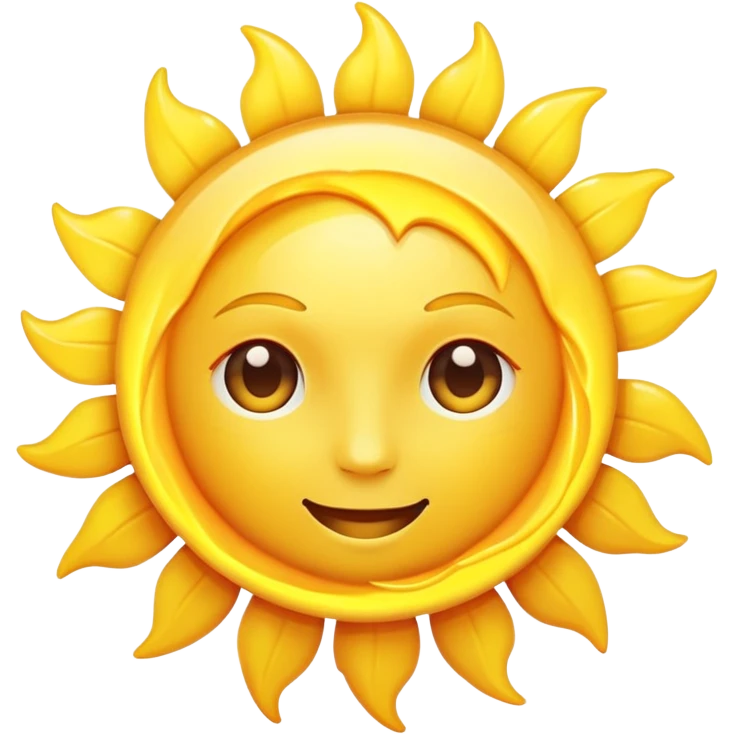 realistic sun emoji