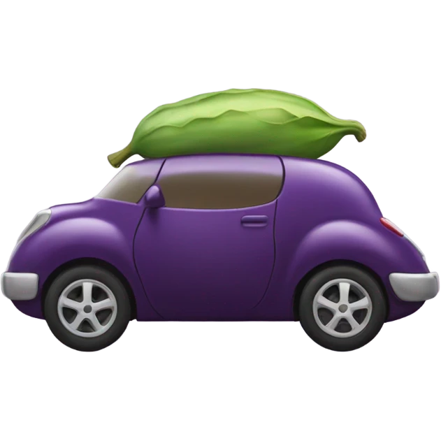 Eggplant car emoji