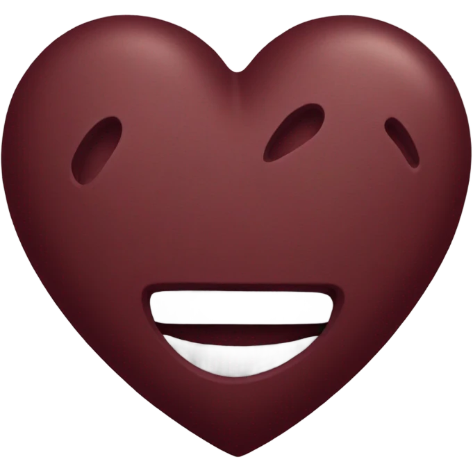 Maroon heart emoji emoji
