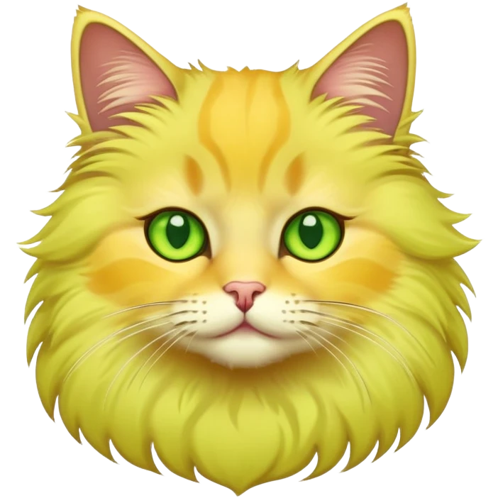 Cat yellow emoji