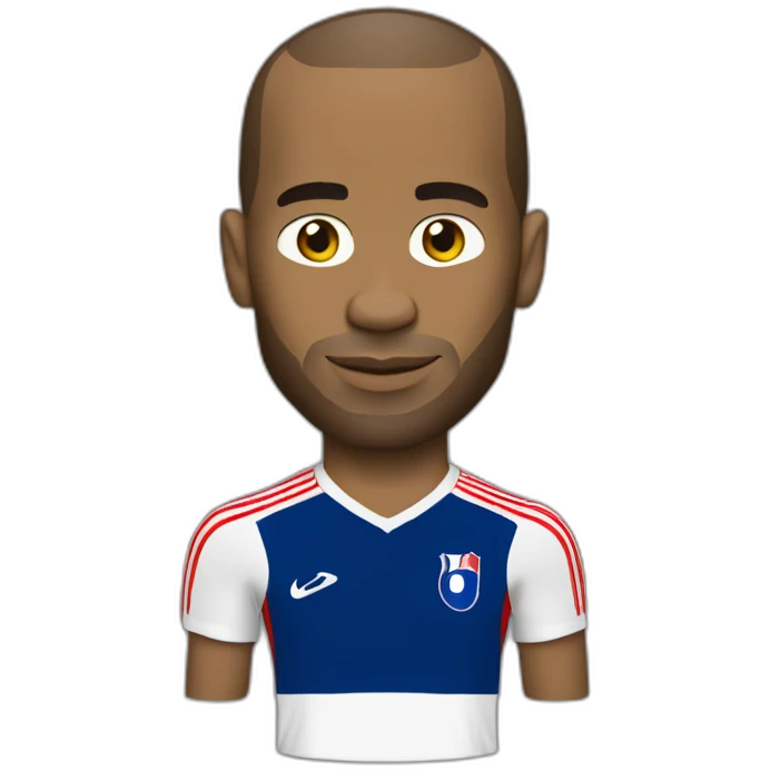 Thierry Henry with the French 2006 away kit emoji