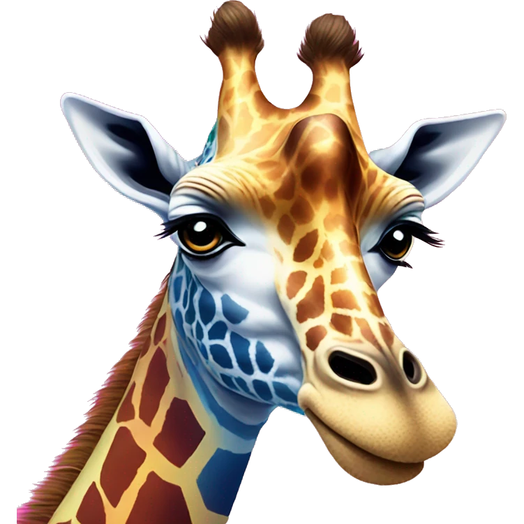 lisa frank giraffe emoji