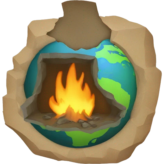 hearth with earth inside for earth day emoji