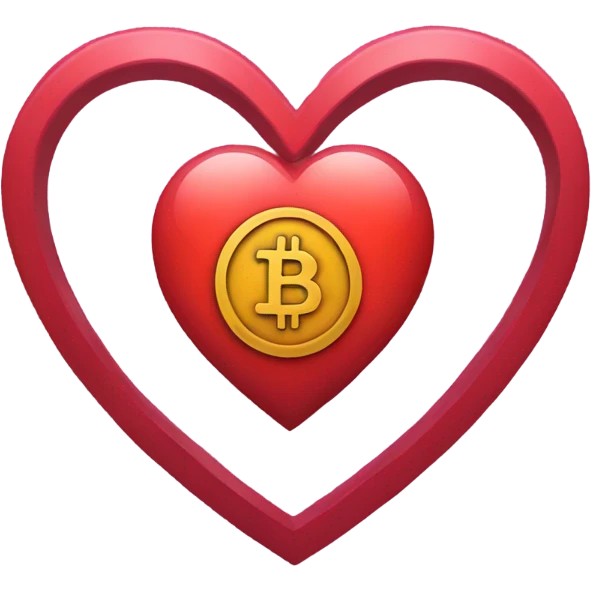 btc heart emoji
