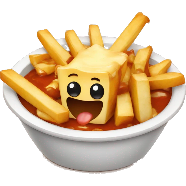 Poutine qui mange  emoji