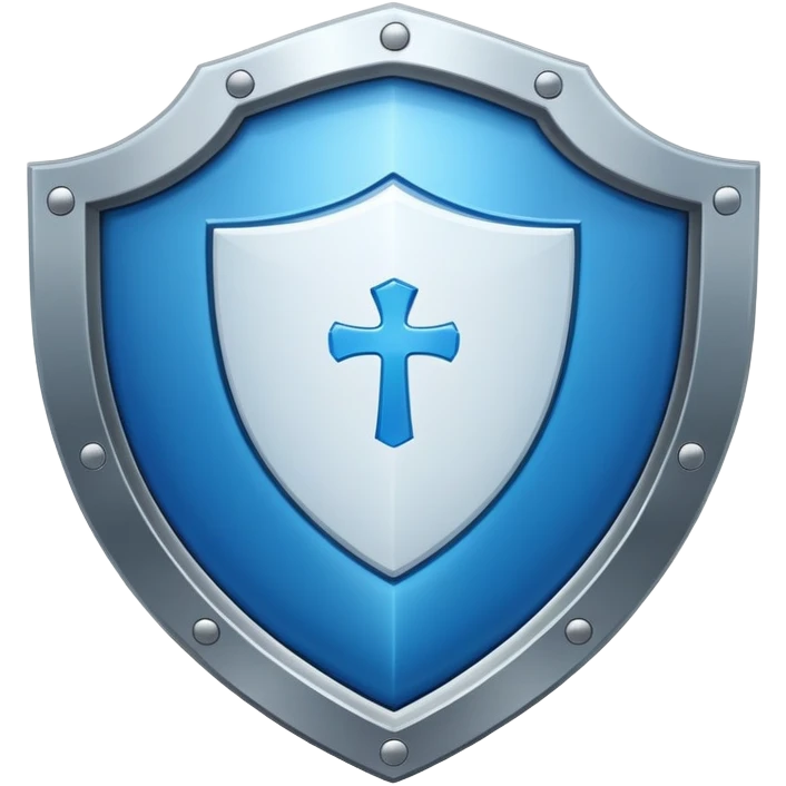 Blue shield emoji
