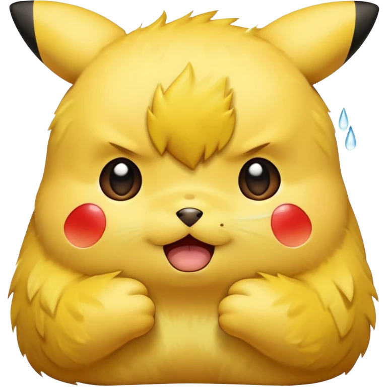 Pikachu who is crying emoji