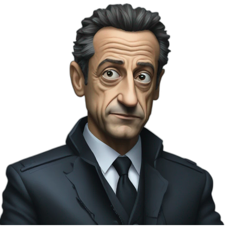 Sarkozy in cyberpunk emoji