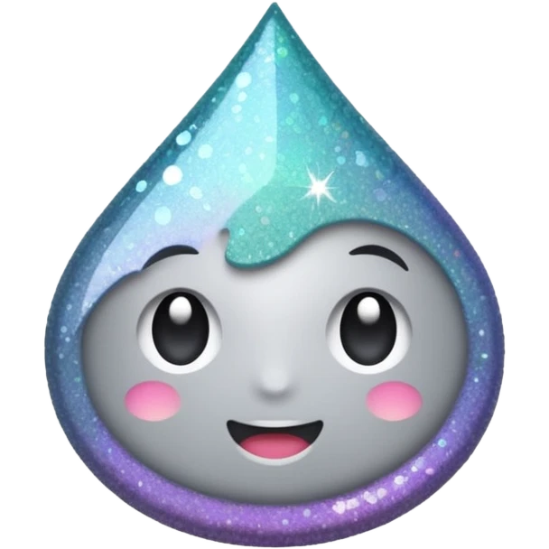 sweet glitter gray emoji