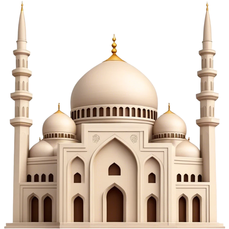 Cinematic Realistic Mohammad Al-Amin Mosque Landmark Emoji, showcasing the intricate architecture of the mosque rendered with rich textures and majestic, soft lighting. emoji