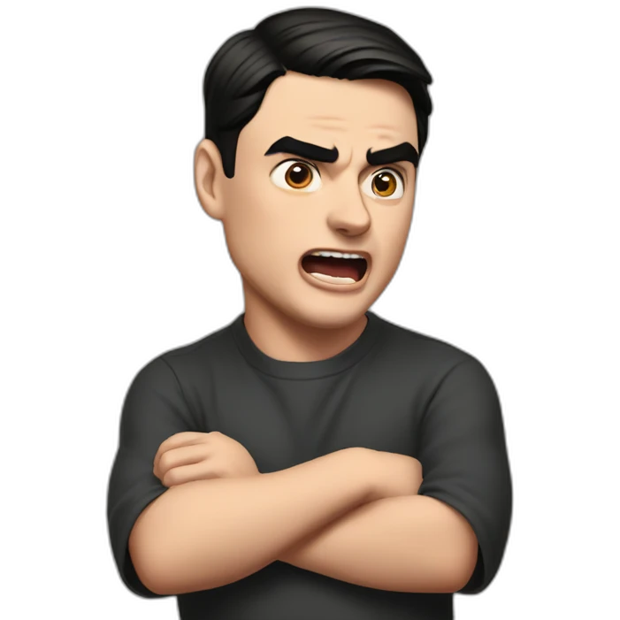 Ben Shapiro shouting at children emoji