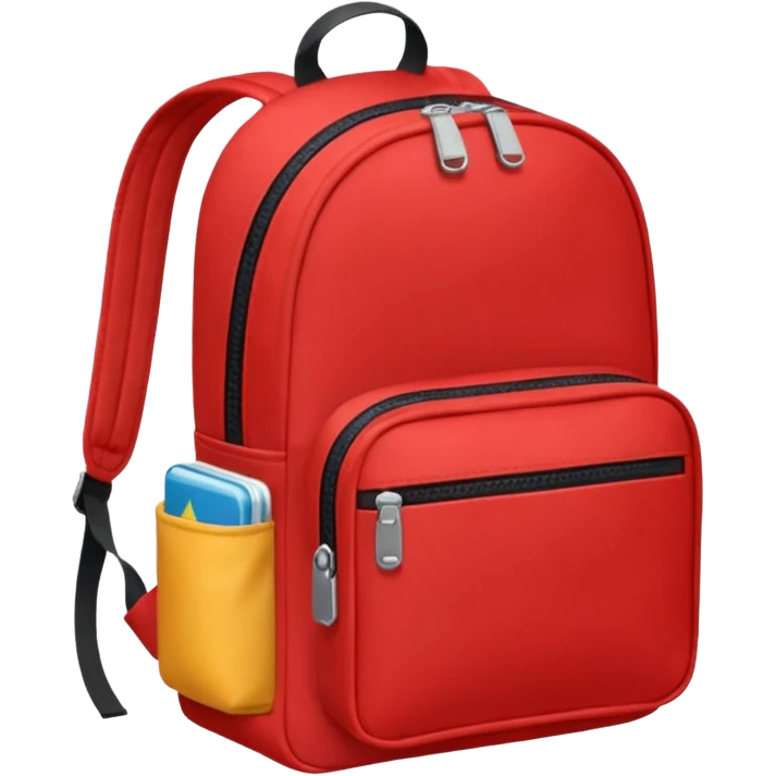 red small backpack emoji