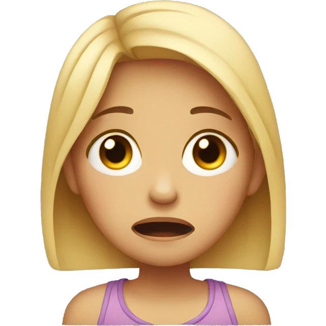 crying girl emoji