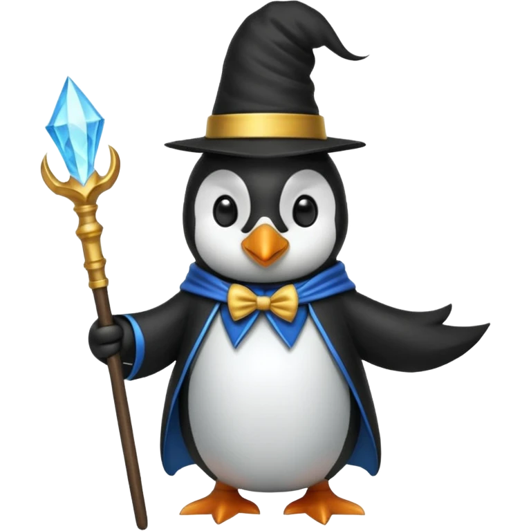 Penguin Wizard emoji