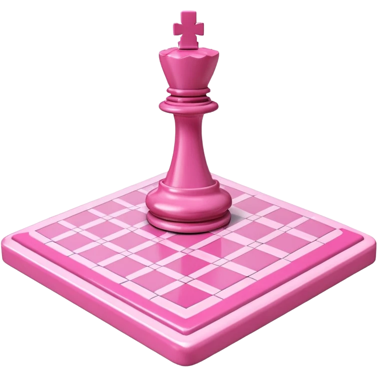 chessboard pink 3d emoji