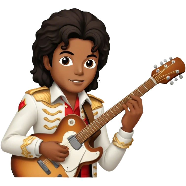 michael jackson playing the guitar emoji