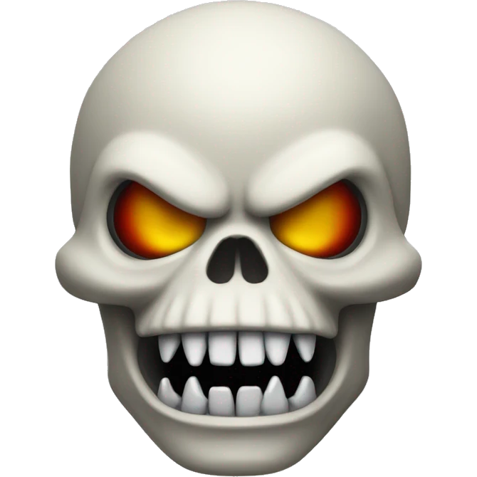 Skull Godzilla toy emoji