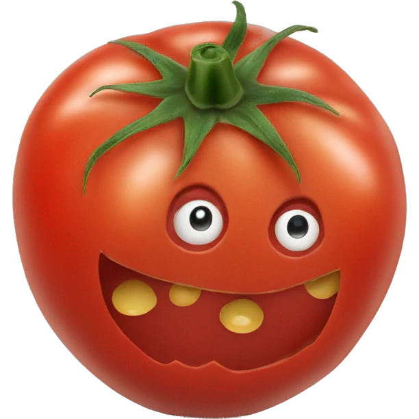 one tomato with holes emoji