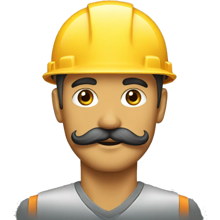 construction crane mustache emoji