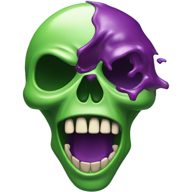 A barfing skull emoji