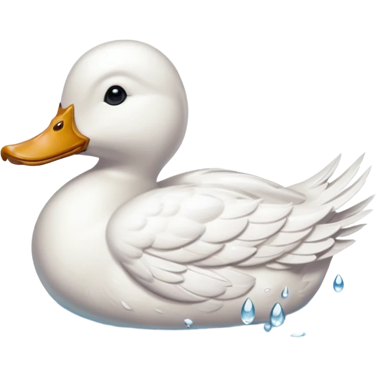 duck swimming emoji