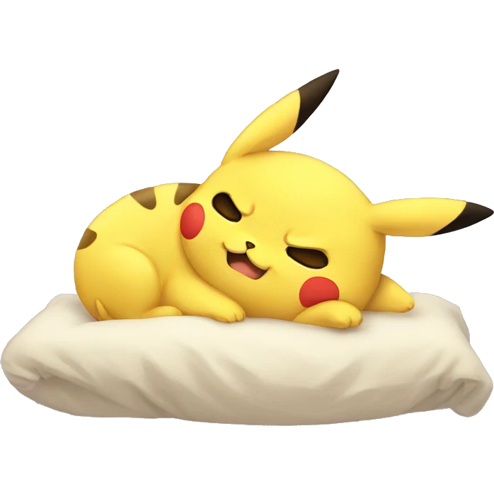 Pikachu sleep emoji