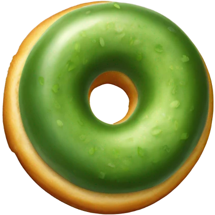 Cucumber in donut  emoji