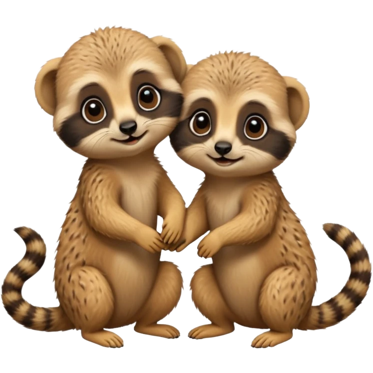 Baby meerkats doing funny activities  emoji