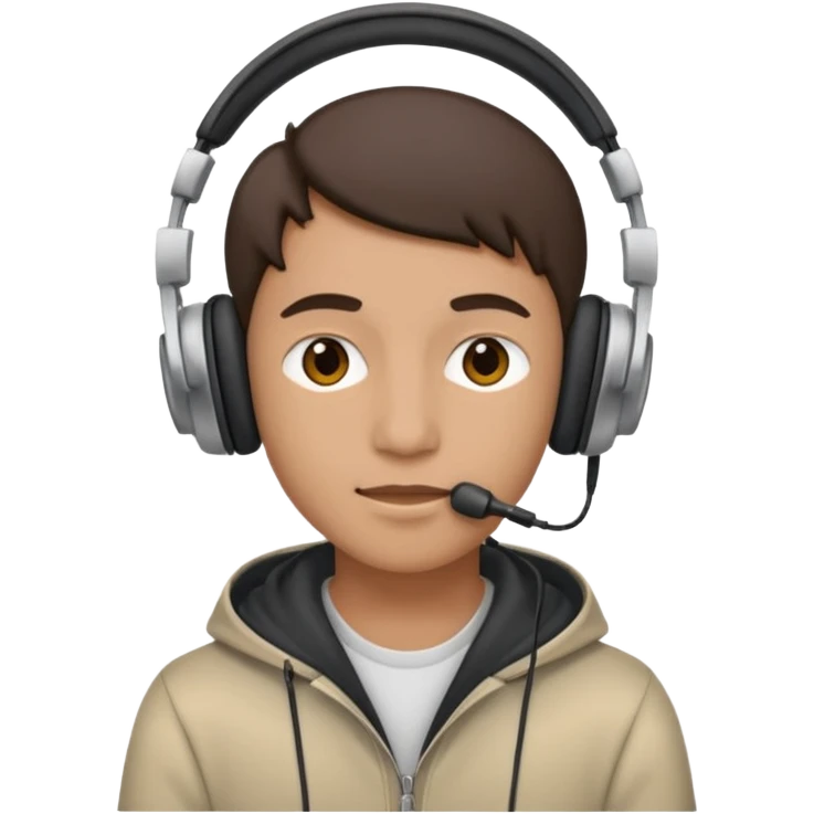 Person listening to music using headphones emoji