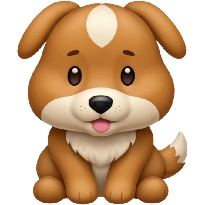 Plush dog toy  emoji