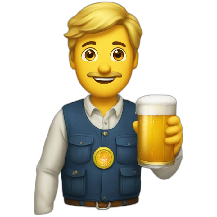 Bilbon sackez drink beer emoji