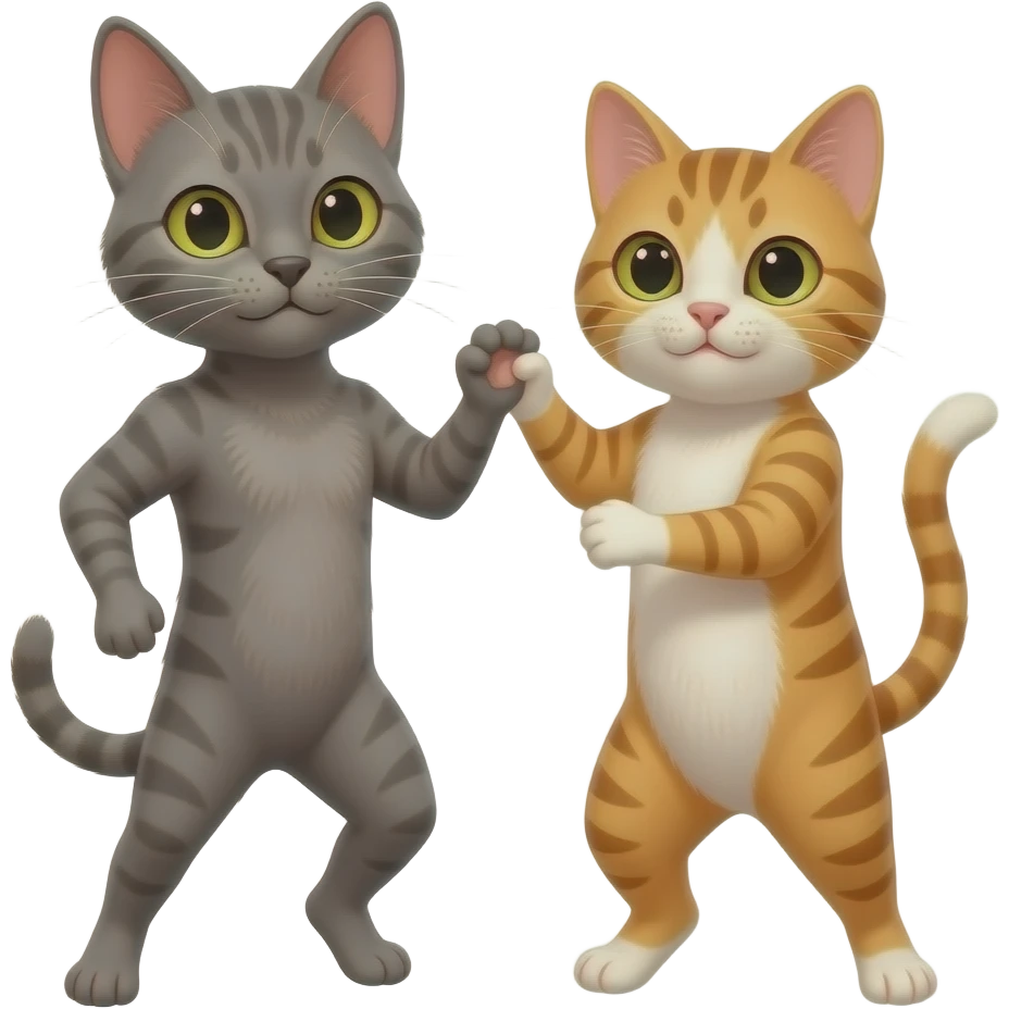 Chatillon et  chat   danse. emoji