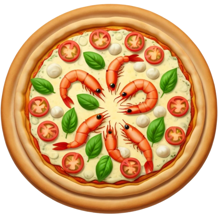 Prawn pizza emoji