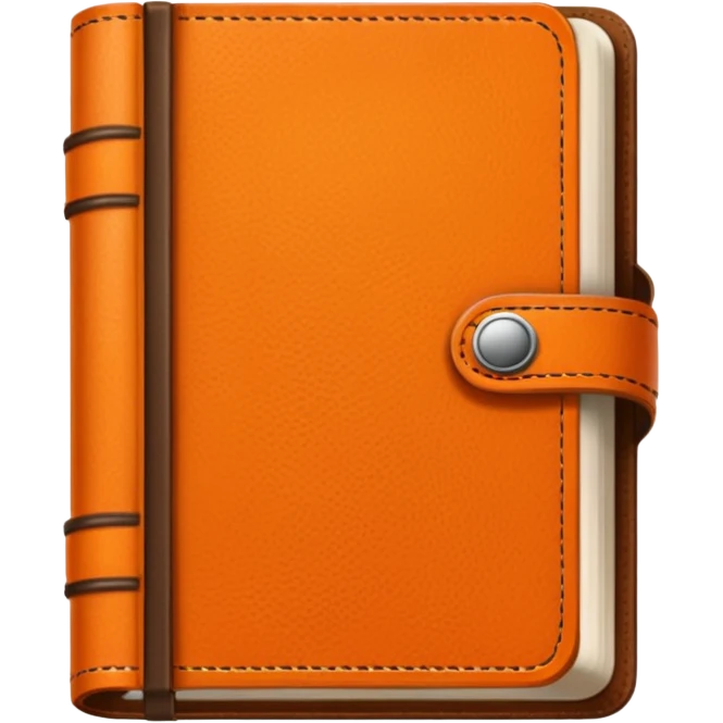 orange color diary emoji