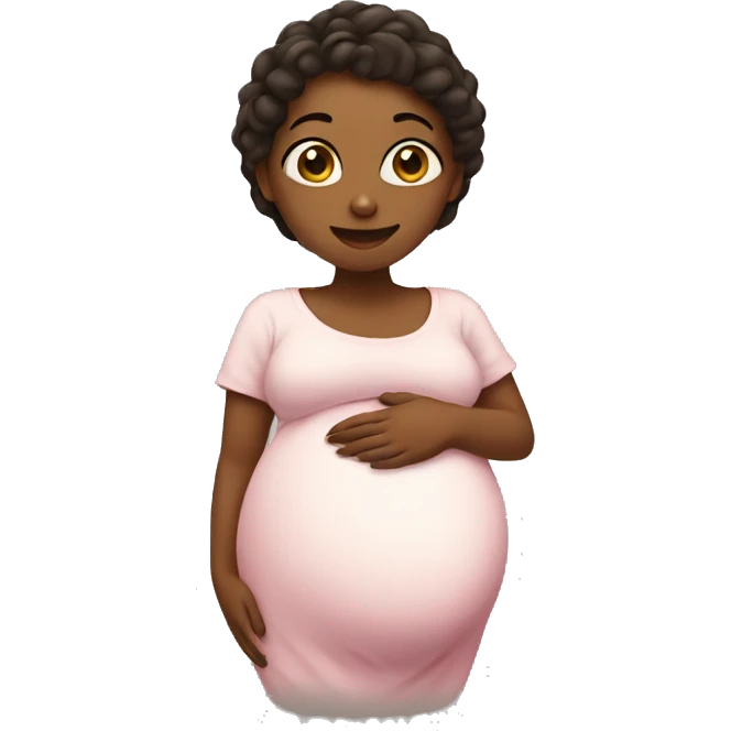 Pregnant in love emoji