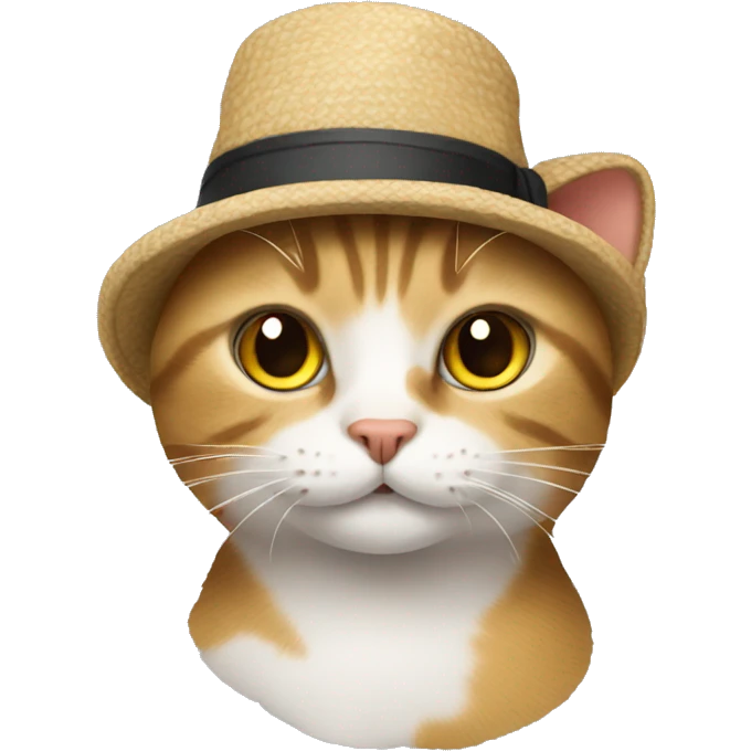 Cat with a hat emoji