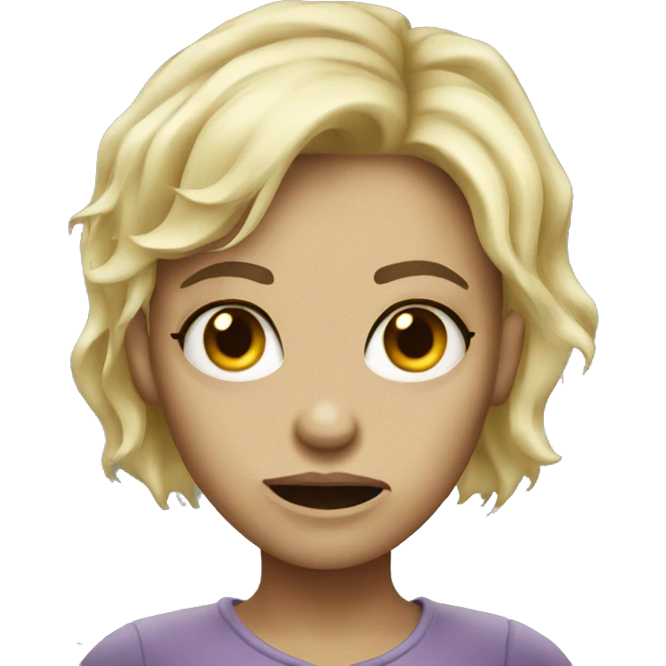 blonde zombie short hair emoji
