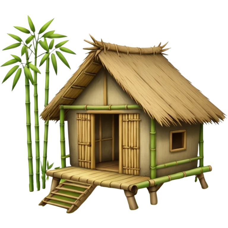 bamboo hut emoji