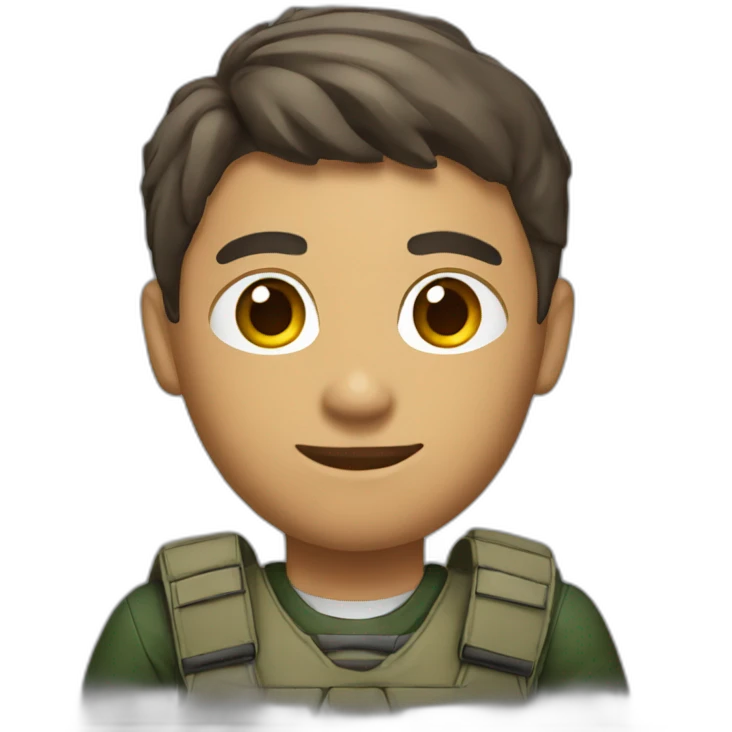 male high school student modern sporting tactical grip emoji